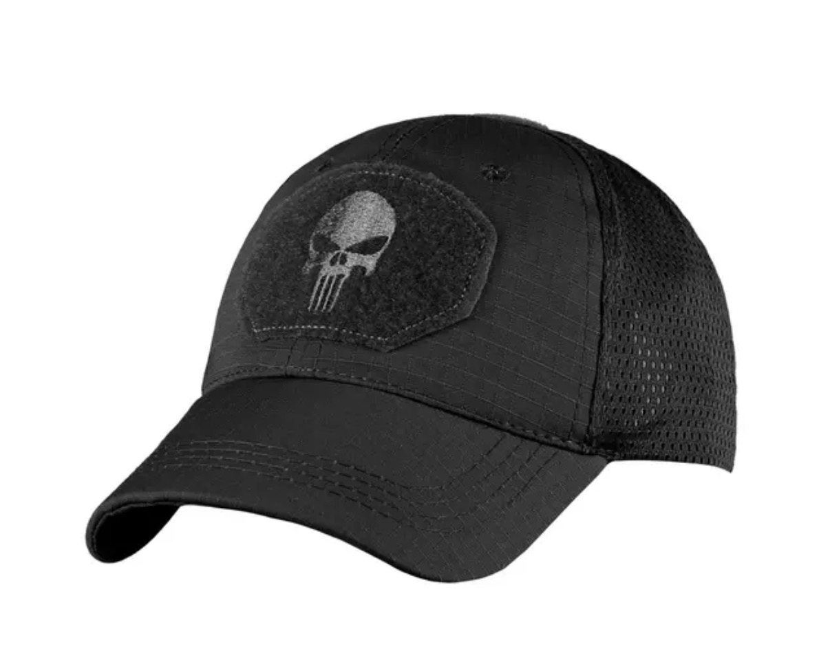 КЕПКА ТАКТИЧНА «PUNISHER» RIP-STOP BLACK